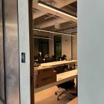 Smart commercial lighting system installed in modern Dubai office workspace