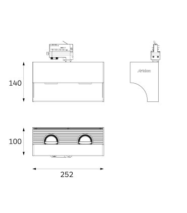 ARCWASH Wall washer Track Light