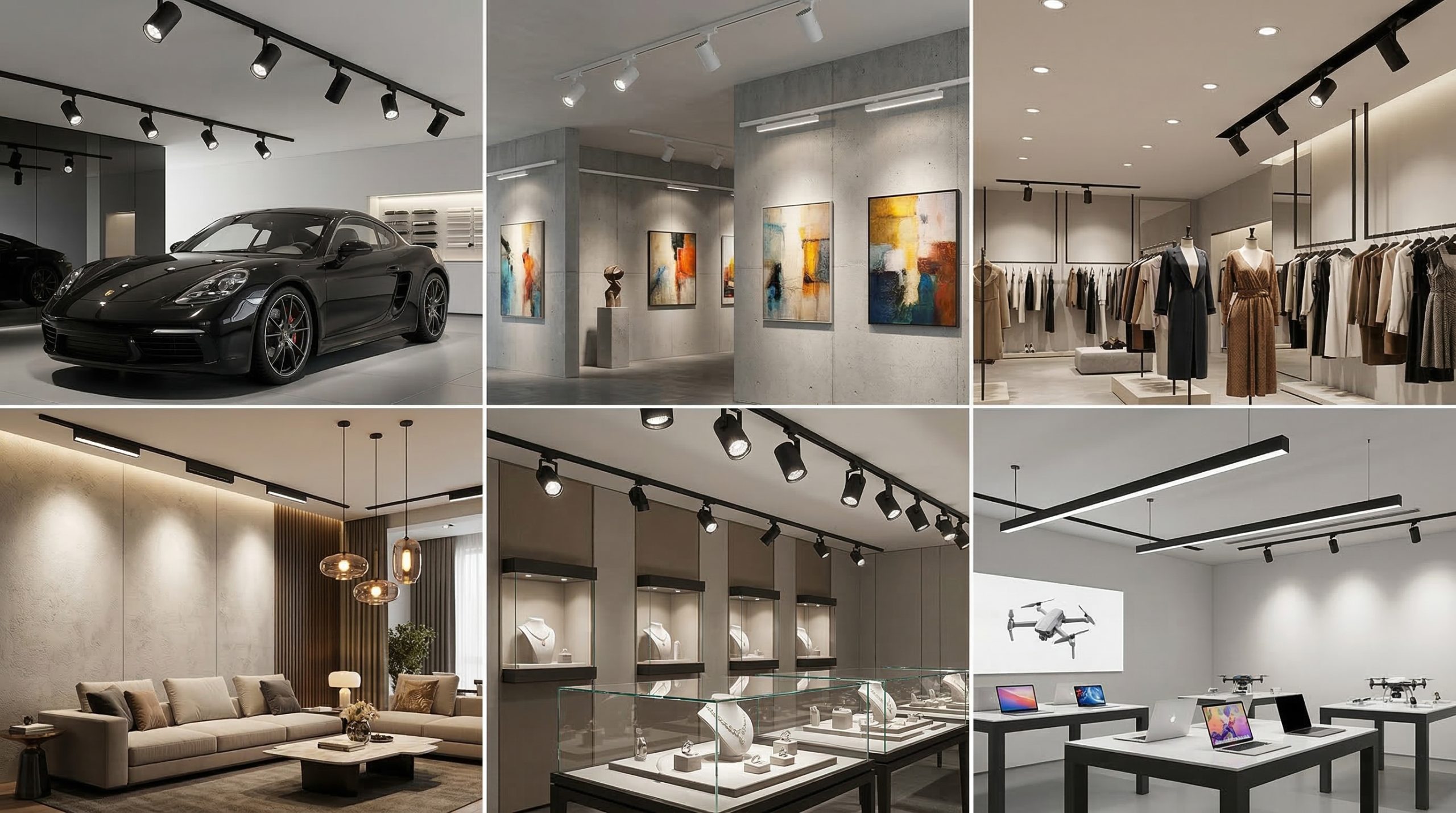 Showroom Lighting Case Study: Track Lights, Downlights & Magnetic Track Solutions