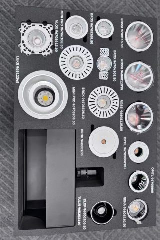 LED lighting optical module system beam angle lens components commercial lighting engineering