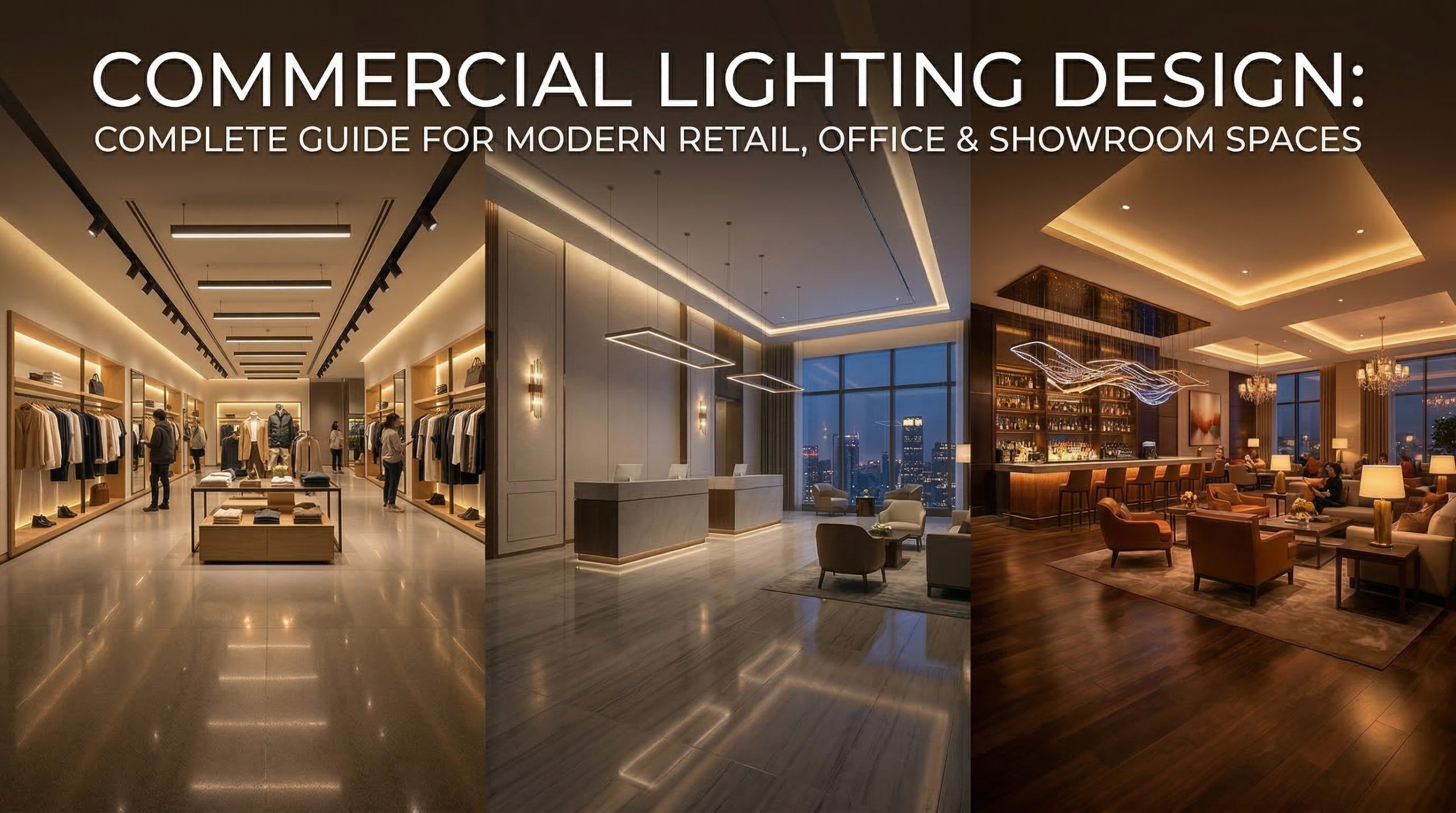 Commercial Lighting Design Guide for Retail, Office & Showroom Projects (2026)