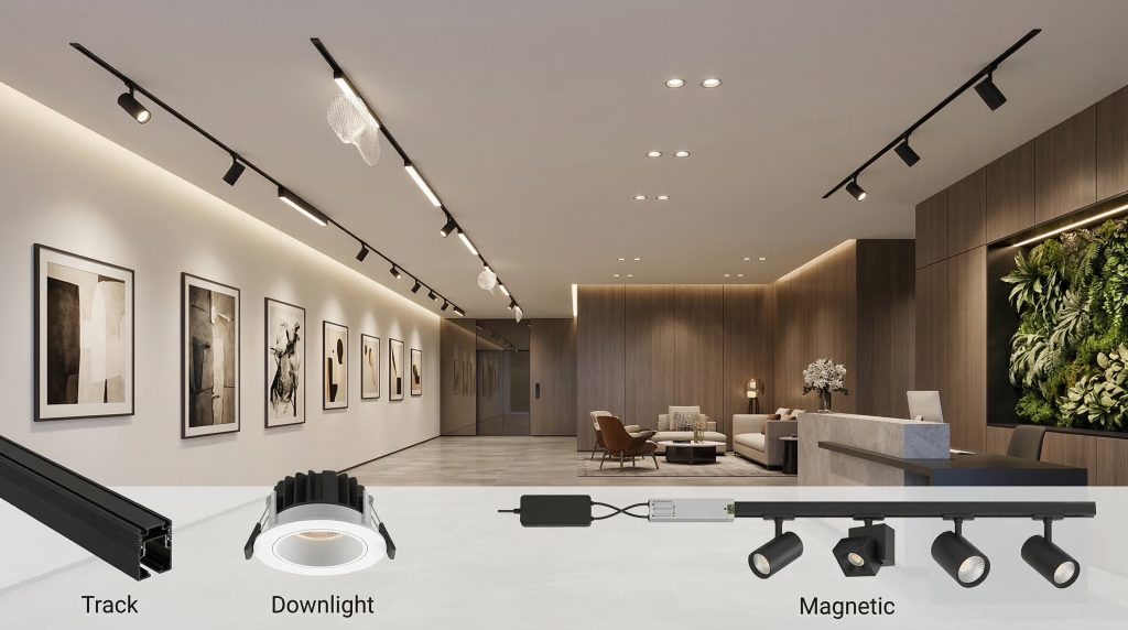 track lighting downlights and magnetic lighting systems comparison