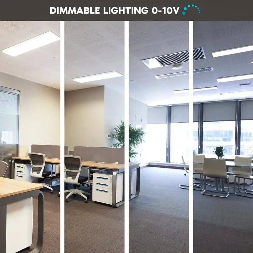 0-10V dimming system used in office lighting with downlights