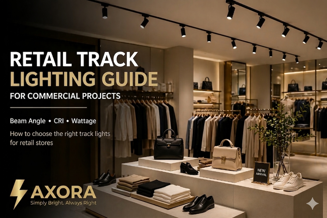 How to Choose Track Lights for Retail Stores: Beam Angle, CRI and Wattage