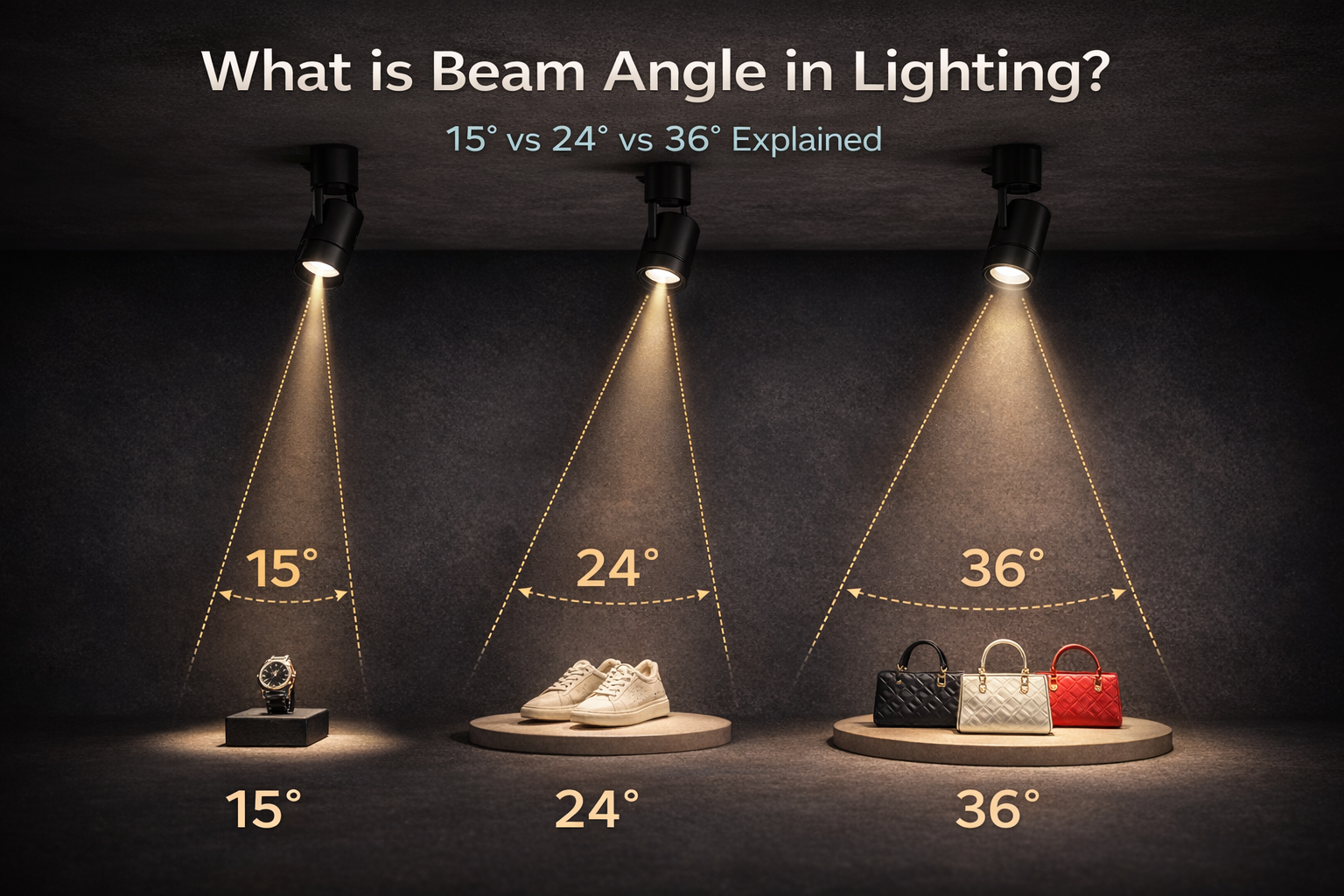 What is Beam Angle in Lighting? How to Choose 15° / 24° / 36°
