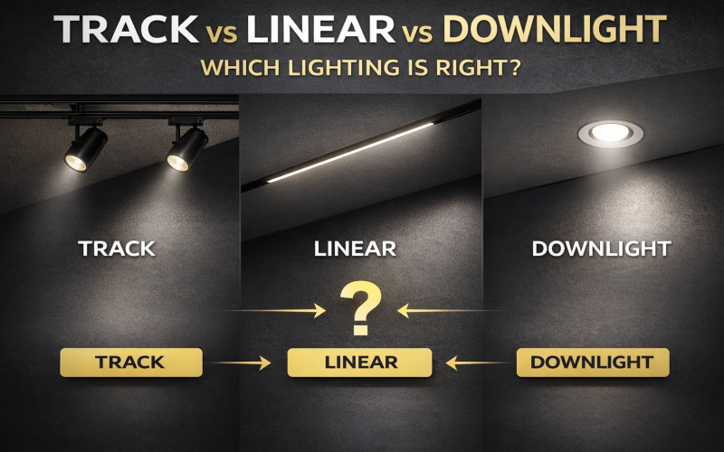 Top Lighting Solutions for Retail Stores: Track, Linear or Downlight?