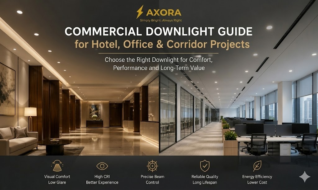 How to Choose a Commercial Downlight for Hotel, Office and Corridor Projects