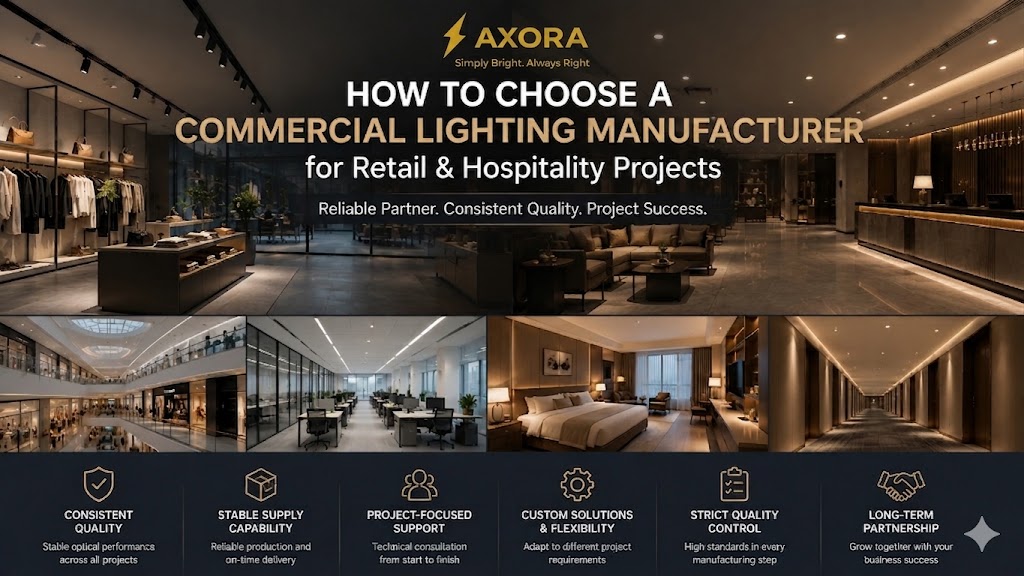 How to Choose a Commercial Lighting Manufacturer for Retail and Hospitality Projects