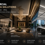 Commercial lighting solutions for retail hotel and office projects