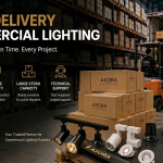 fast delivery commercial lighting supplier for urgent commercial projects
