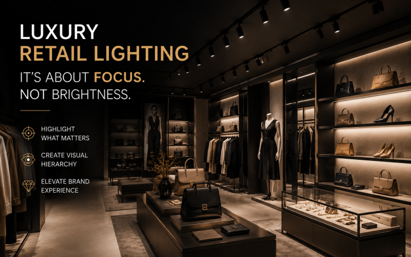 Why Luxury Retail Stores Use Accent Lighting Instead of General Lighting