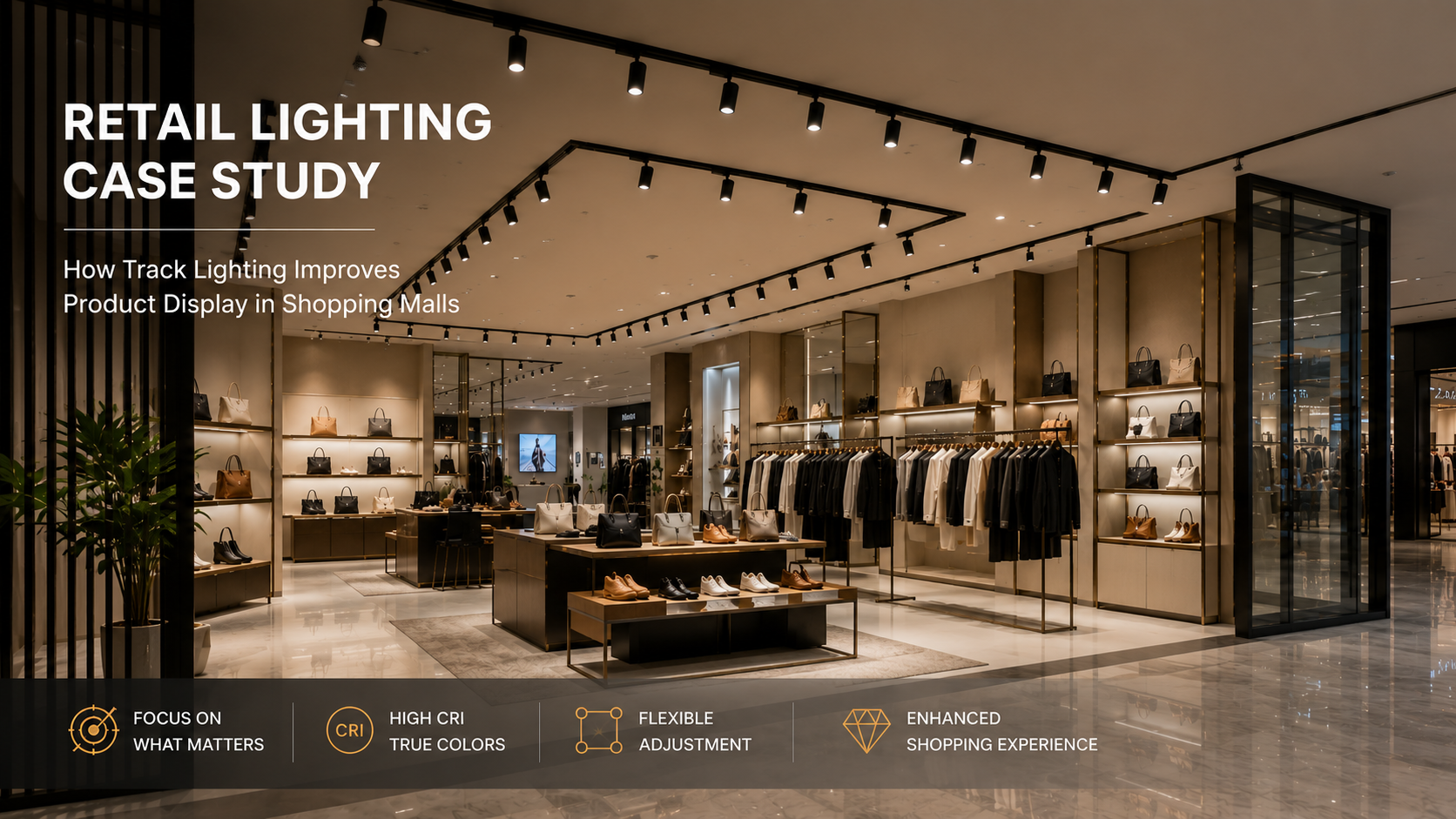 Retail Lighting Case Study: How Track Lighting Improves Product Display in Shopping Malls