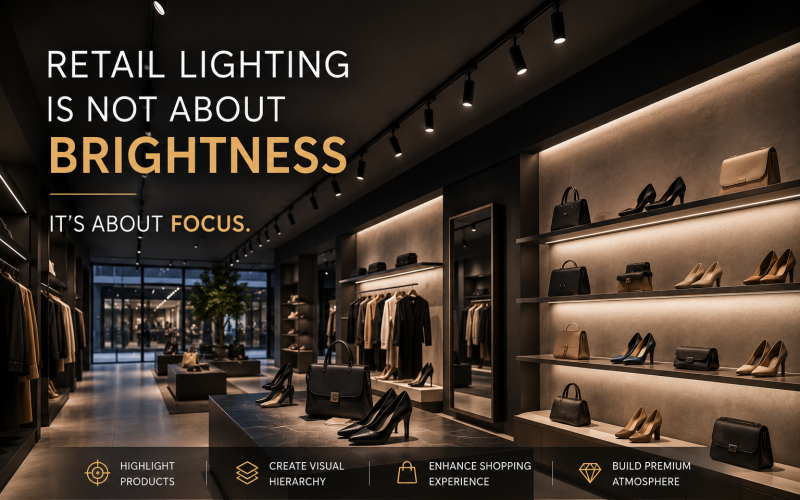 How to Choose Track Lights for Retail Stores: Beam Angle, CRI and Wattage