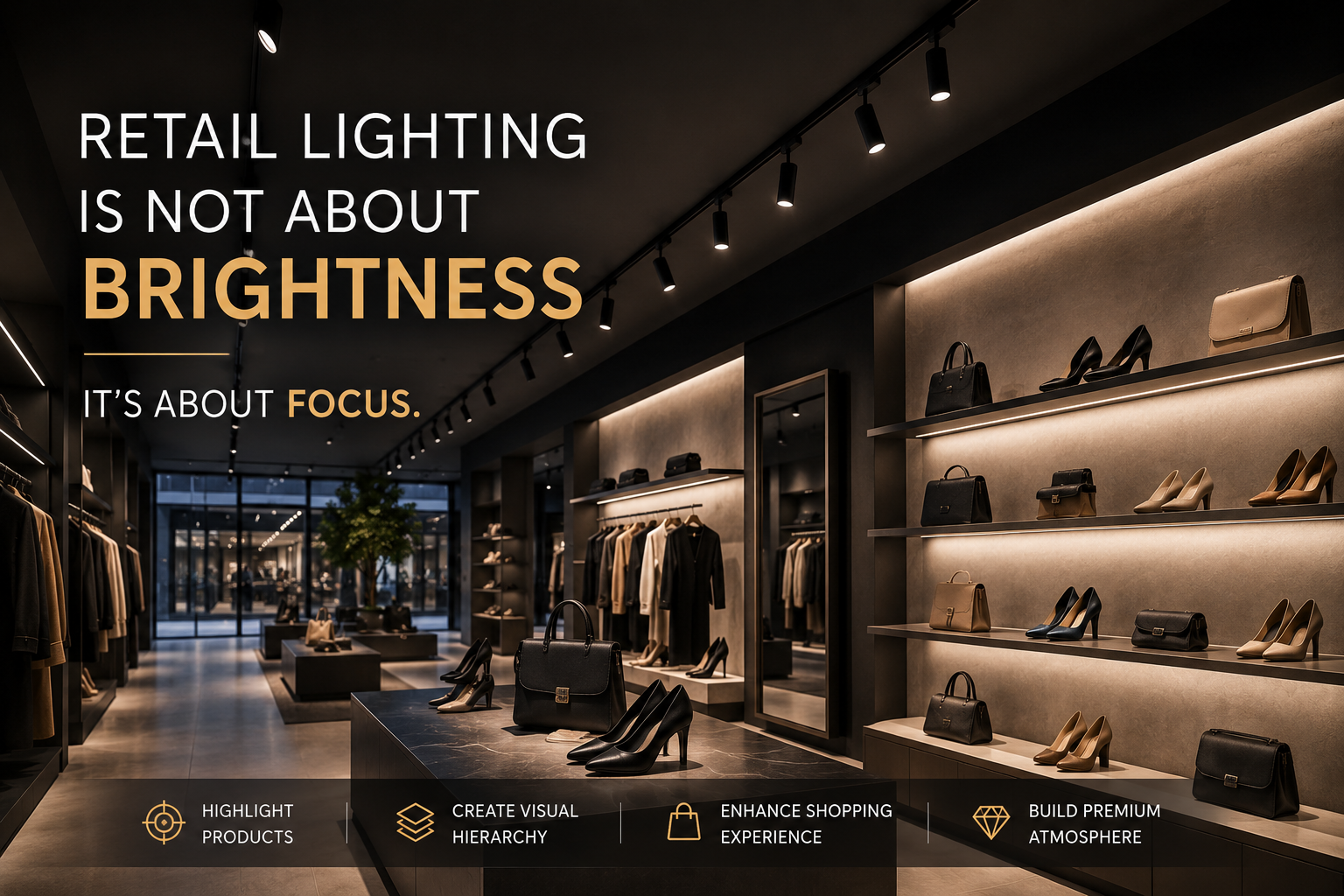 How to Choose Track Lights for Retail Stores: Beam Angle, CRI and Wattage