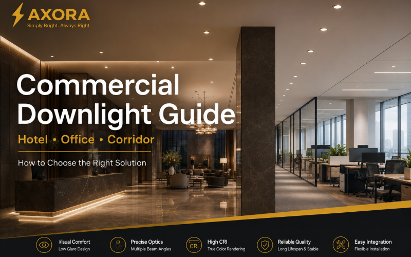 How to Choose a Commercial Downlight for Hotel, Office and Corridor Projects