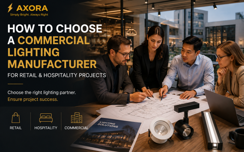 How to Choose a Commercial Lighting Manufacturer for Retail and Hospitality Projects
