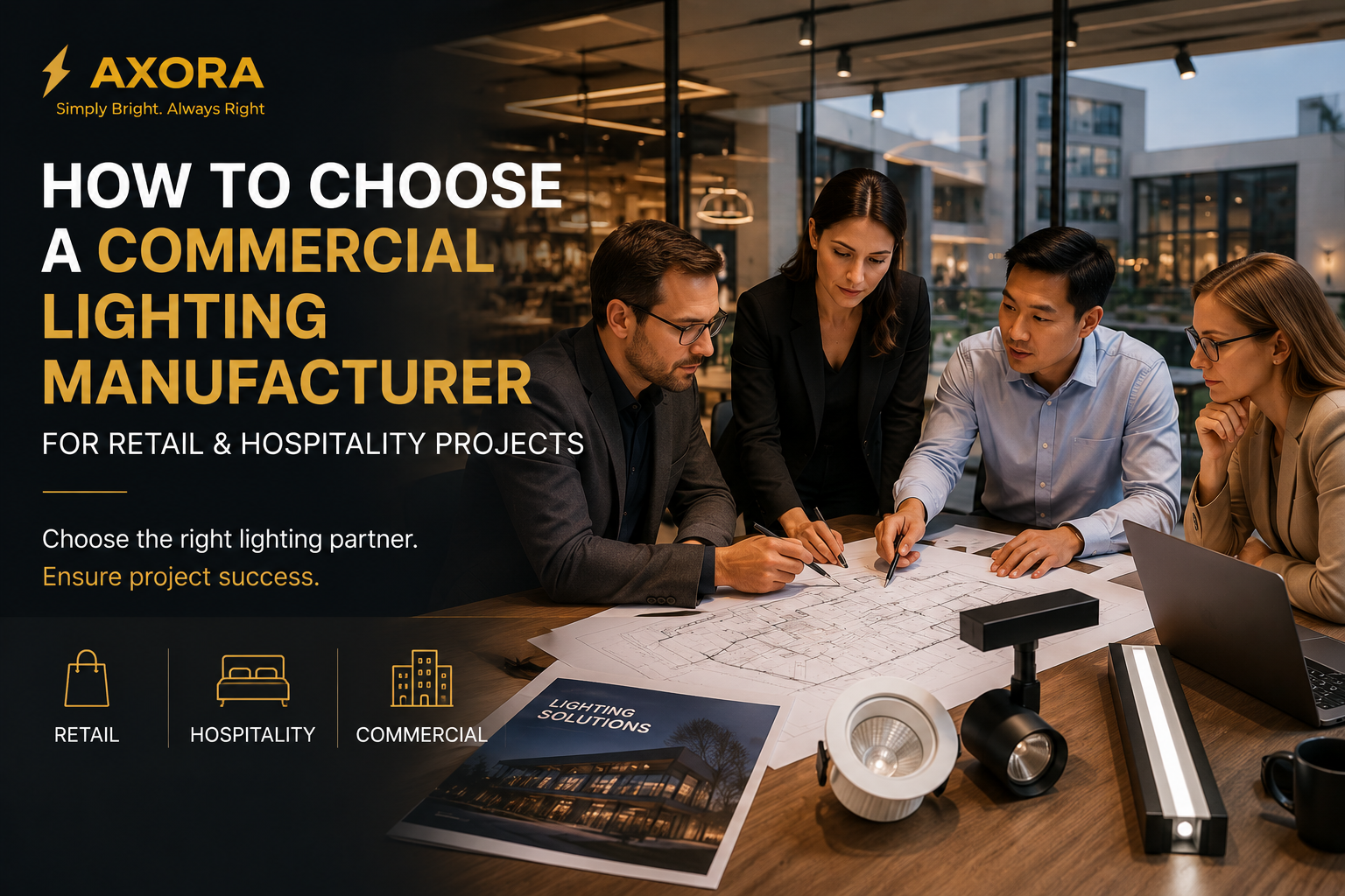 How to Choose a Commercial Lighting Manufacturer for Retail and Hospitality Projects
