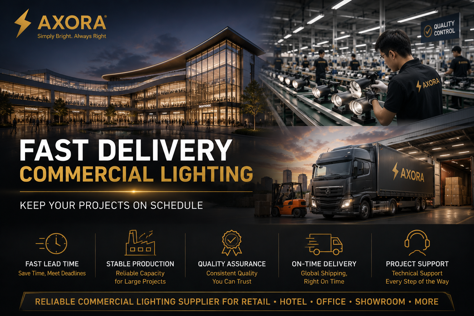 Fast Delivery Commercial Lighting: What Buyers Should Check Before Ordering