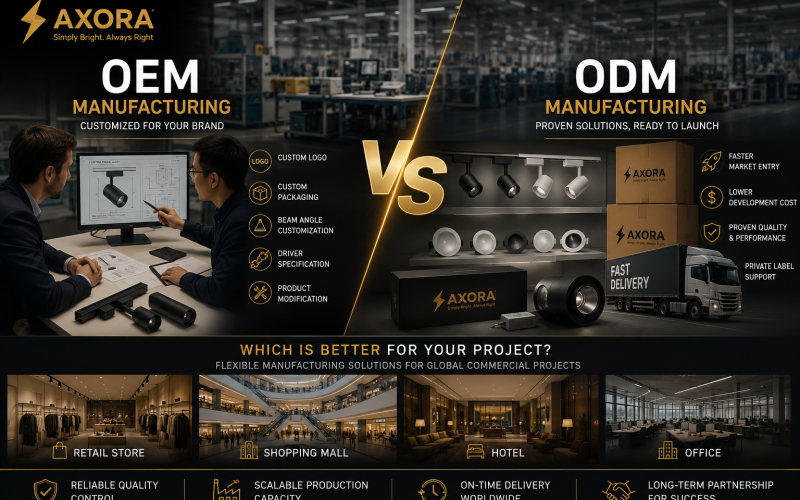 OEM vs ODM Lighting Manufacturing: Which Is Better for Commercial Projects?