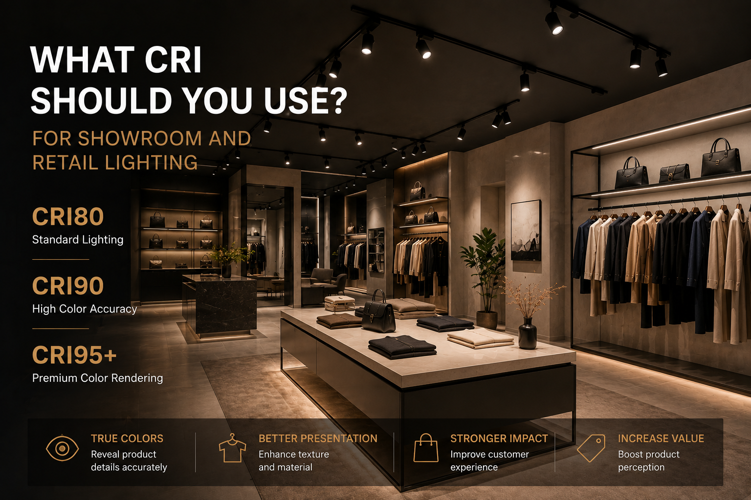 What CRI Should You Use for Showroom and Retail Lighting?
