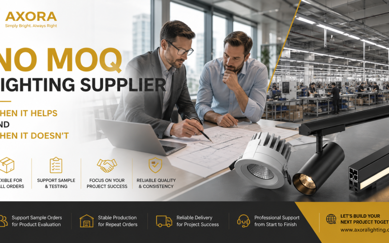 No MOQ Lighting Supplier: When It Helps and When It Doesn’t