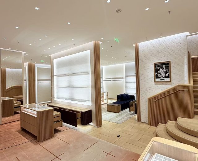 commercial retail lighting project using architectural lighting design